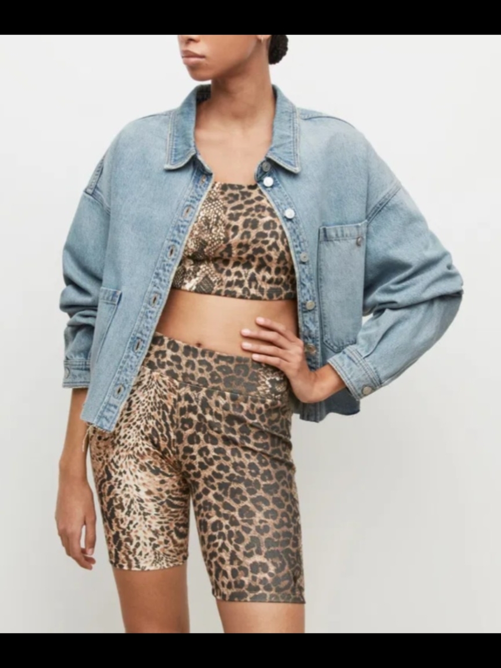 All Saints Light Blue Denim Jacket - Picture 2 of 8